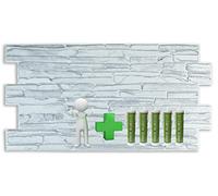 Grace Baltic - Pannelli da parete 3D per decorazione di pareti interne in PVC Pannelli di colore (15 pezzi + 5 tubi di colla)