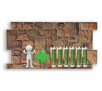 Grace Baltic - Pannelli da parete 3D per decorazione di pareti interne in PVC Pannelli di colore (20 pezzi + 6 tubi di colla)