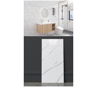 Grace Baltic - Pannelli da parete in PVC, 1,08 m²/6 pezzi, autoadesivi, in marmo, di ottima qualità, decorazione da parete, adesivi da parete elastici 2 mm di spessore