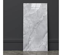 Grace Baltic - Pannelli da parete in PVC, 1,08 m²/6 pezzi, autoadesivi, in marmo, di ottima qualità, decorazione da parete, adesivi da parete elastici 2 mm di spessore (grigio marmo)