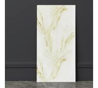 Grace Baltic - Pannelli da parete in PVC, 1,08 m²/6 pezzi, autoadesivi, in marmo, di ottima qualità, decorazione da parete, adesivi da parete elastici 2 mm di spessore (bianco-marrone)