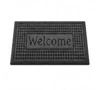 Grace Baltic Zerbino Ingresso 60x40 cm - Tappetino Antiscivolo per Interni ed Esterni, Welcome Door Mat Lavabile, Tappeto Cattura Sporco per Porta di Casa, Balcone e Ufficio (Grigio, 60 cm x 40 cm)