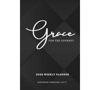 Grace For The Journey 2026 Weekly Planner W/ Journal - Black | 6 x 9in