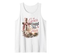 Grace Found Me Here, Croce Cristiana Design Canotta
