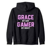 Grace Gamer Girl Halloween Costume per Gen Z Gaming Grace Felpa con Cappuccio