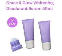 Grace & Glow Siero Deodorante Sbiancante Roll On Per Illuminare 50ml - 2 Pezzi