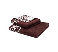 grace grand spa Akanthus-Telo Doccia Asciugamano, 70 x 140 cm, Colore, 100% Cotone, Bordo Marrone, Duschtuch 70x140