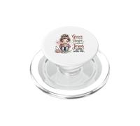Grace Hope Gesù cammina con me Caffè Cristo Bibbia Chiesa PopSockets PopGrip per MagSafe
