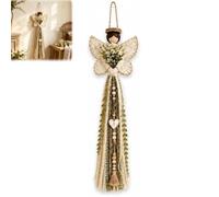 Grace in Bloom Angel Wall Hanging,Angel Wings Wall Decor with Butterfly,Vintage Rustic Boho Macrame Tapestry,Christian Faith Prayer Decor,Blessed Home Garden Craft Gift