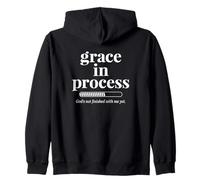 Grace in Process Bible Christian Felpa con Cappuccio