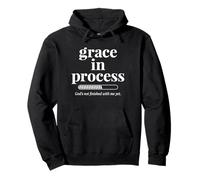 Grace in Process Bible Christian Felpa con Cappuccio