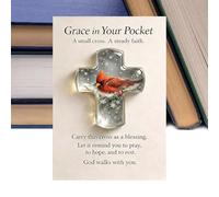 Grace in Your Pocket - Crocifisso pasquale in acrilico 2D Souvenir - crocifisso cristiano - per Pasqua, donne, uomini, adulti, cercatori spirituali, casa, viaggi, chiesa, famiglia, colleghi