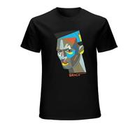 Grace Jones Mens T-Shirt Black Graphic Unisex Tee Shirt L