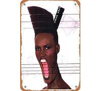 Grace Jones - Slave to the Rhythm Art Print Retro Metal Tin Vintage Sign 30,5 x 20,3 cm Home Bar Man Cave Wall Decor