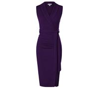 GRACE KARIN Abito Midi Estivo Scollo a V Elegante da Cerimonia per Donna Cocktail Viola Abito da Lavoro 50