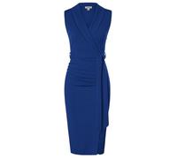 GRACE KARIN Estate Abito Midi con Scollo a V Elegante per Cerimonie Donna Lavoro Cocktail Blu Royal Business Abiti 50