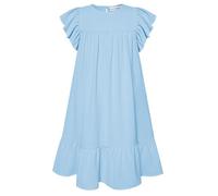 GRACE KARIN Vestiti da bambina estivi a maniche corte abbigliamento da gioco casual A-Line Dress Camicia da notte per bambini per 5-12 anni, Azzurro, 7-8 Anni