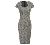 Grace Karin, Vestito da Donna a Tubino con Maniche ad Aletta, M