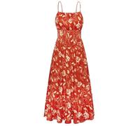 GRACE KARIN Womens Summer Maxi Dress Casual Sleeveless Spaghetti Strap Smocked Ruffle A Line Beach Long Dress with Pockets