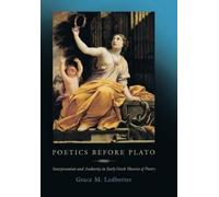 Grace M. Ledbetter Poetics before Plato (Copertina rigida)