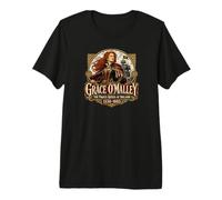 Grace O'Malley La Regina Pirata d'Irlanda 1530-1603 Maglietta Premium
