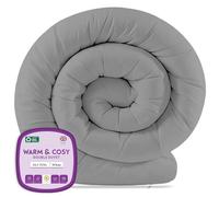 Grace Piumino da 10,5 tog, per notti calde e accoglienti, per tutto l'anno, per estate, autunno e inverno, progettato nel Regno Unito, anallergico e lavabile in lavatrice (10,5 Tog/grigio, super king