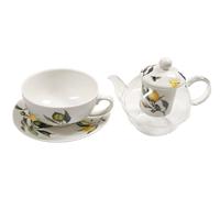 GRACE Porcellana Bricco Tè con Infusore GIALLO VERDE Limone Tazza 1