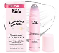 grace & stella Siero Contorno Occhi Occhiaie Illuminante con Retinolo e Caffeina (15 ml) - Roll-on Borse Occhi, Rughe e Linee Sottili - Azione Idratante e Levigante - Formula Vegan e Cruelty-Free