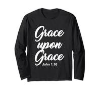 Grace upon Grace John 1:16 Maglia a Manica