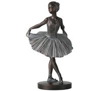 Grace4Joy Ballerina Figurines - Ballerina Statues Resin Bronze Finish Sculpture Vintage Home Decor, Hand Painted Ballet Girl Figure Gifts for Dancer