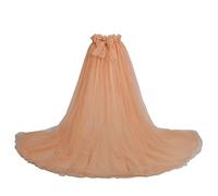 GRACEART Abito da sposa rimovibile a treno da sposa, gonna in tulle per feste, maxi lunghezza al pavimento, Champagne, Taglia unica