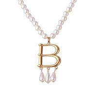 GRACEART Anne Bolena Faux Perla Collana Vittoria (style01)