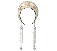 GRACEART Anne Boleyn Hat Copricapo elisabettiano Copricapo Tudor Coronet Hood Hat