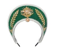GRACEART Anne Boleyn Hat Copricapo elisabettiano Tudor Coronet Hood Hat Style-4 (verde)