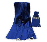 GRACEART Astrologia Ricamato Tarocco Stoffa Tavolo Copertina 31 "x31 (Blu)