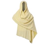 GRACEART, Cappa con spilla in stile medievale, per costume da mago o stregone, giallo chiaro, 230cm X 130cm