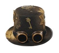 Graceart - Cappelli a cilindro steampunk con occhiali (vari stili), Stile 20, Head circumferences=58cm