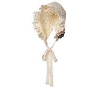 GRACEART Cappellino da mafia vittoriana, cappello da cameriera medievale, accessorio per costume da donna (99,99% cotone), Stile 08, Etichettalia unica