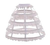 GRACEART Cerchio Crinolina Sottoveste Sottogonna Vestito Borsa Sottogonna 4 Cerchio (Bianco)