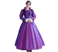 GRACEART Donna Abito con Crinolina Vittoriano Vestito Vintage Medievale Masquerade Abiti (S, Viola)