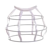 GRACEART Donna Cerchio Gonna 3-Loop Gabbia Overskirt (Bianca)