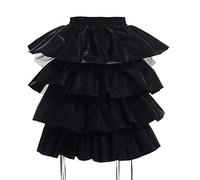 GRACEART Gonna Tulle Donna Vintage Tutu Petticoat Steampunk Sottogonna Gonna Regolabile (S, Nero)