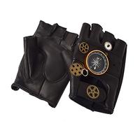 GRACEART Guanti Steampunk Guanti Senza Dita da Uomo Gotici (bussola)