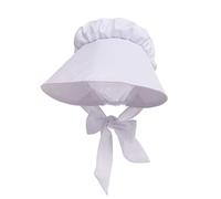 GRACEART Medievale Vittoriana Cappello Donna Modello Coloniale Nostalgia Cappuccio (Bianco)