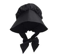 GRACEART Medievale Vittoriana Cappello Donna Modello Coloniale Nostalgia Cappuccio (Nero)