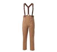 GRACEART Pantaloni da Uomo Steampunk Slim Casual Vittoriano Gotico Costume (XL, Cachi (Pantaloni + Bretelle))