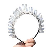 GRACEART Quarzo di Cristallo Tiara Mermaid Corona Fascia per Capelli (Full Crown-01)