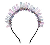 GRACEART Quarzo di Cristallo Tiara Mermaid Corona Fascia per Capelli (Full Crown-07)