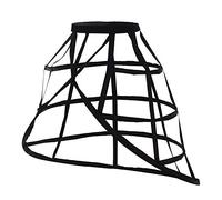 GRACEART Sottogonna Petticoat Donna Gonna Lunga 5 Cerchio Crinolina (1-Nero)