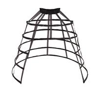 GRACEART Sottogonna Petticoat Donna Gonna Lunga 5 Cerchio Crinolina (Nero)